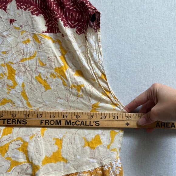 Free People Gotta Have It Marigold Pattern Cotton Sleeveless Boho Tunic Sz XS - Picture 9 of 9